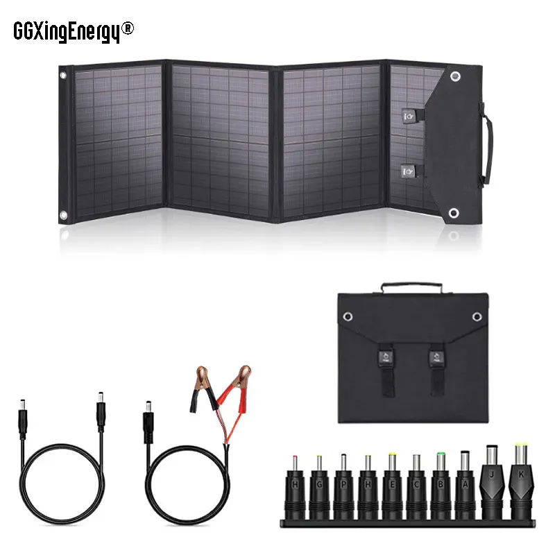 Panel Surya Lipat Portable Kanggo Camping